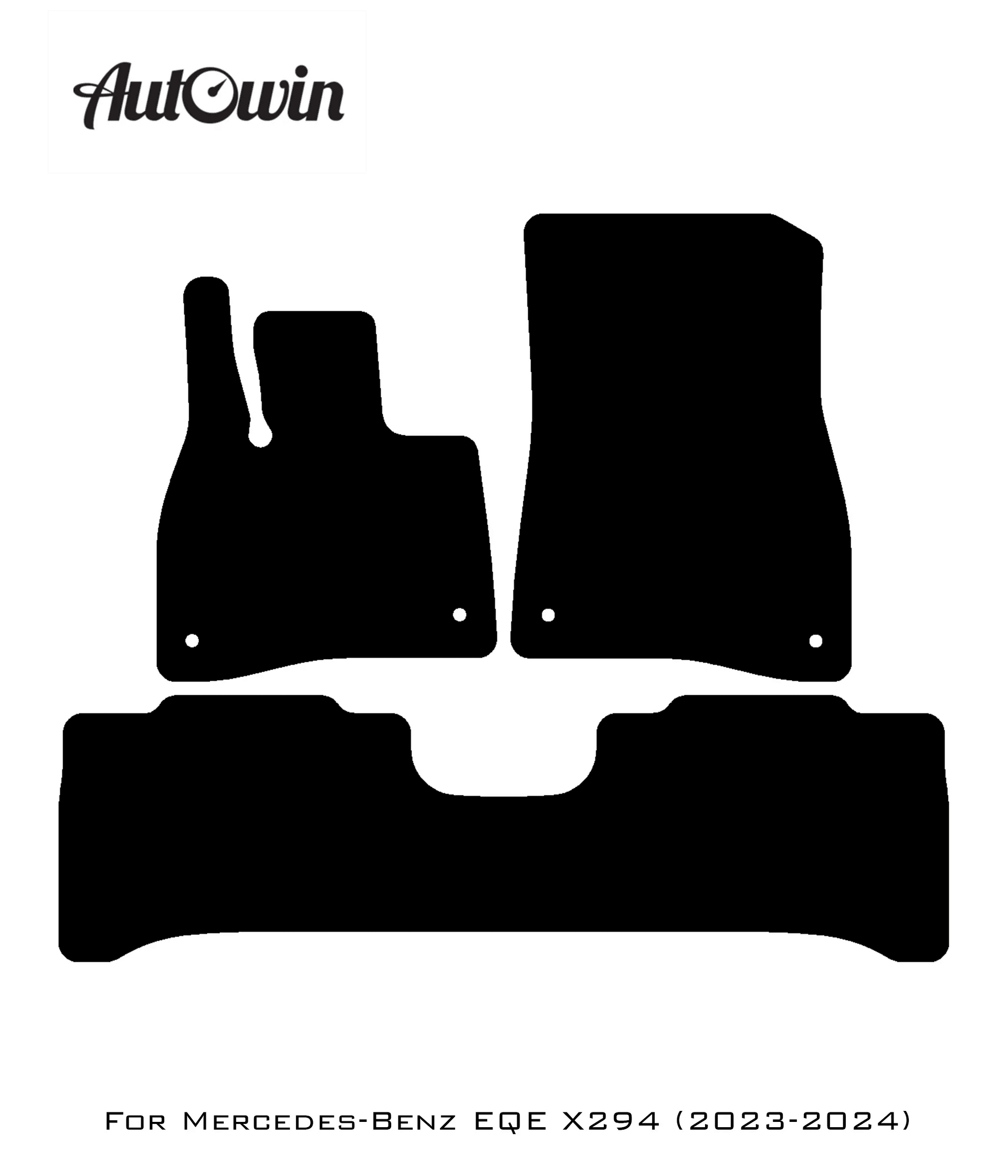 Beige Floor Mats For Mercedes Benz EQE-Class X294 (2023-2024) | Limited Edition - AutoWin