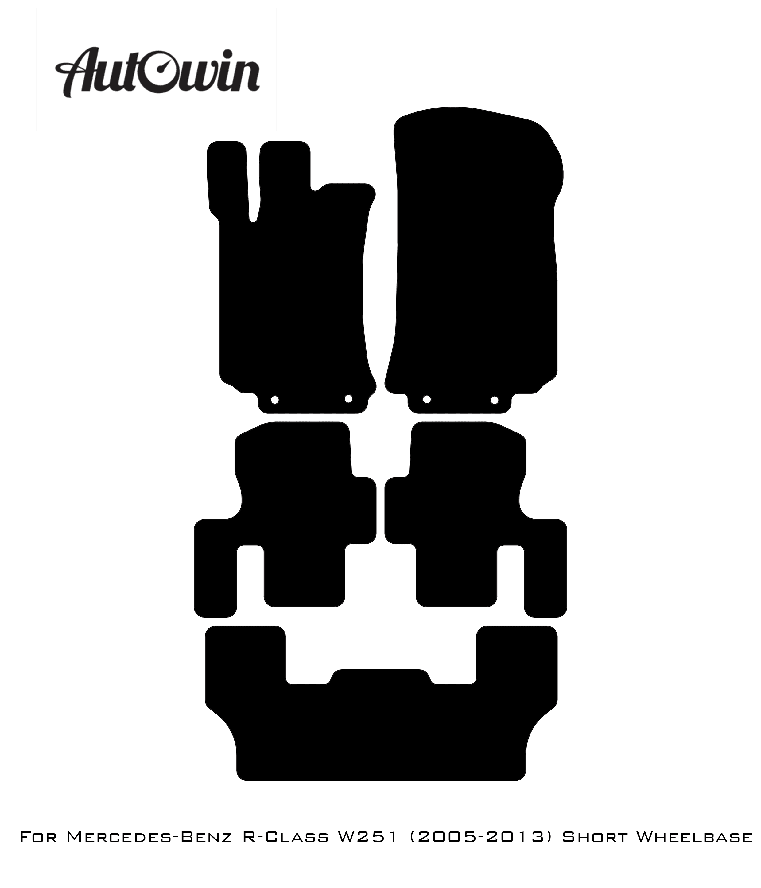 Beige Floor Mats For Mercedes Benz R-Class W251 (2005-2013) Short Wheelbase | Limited Edition - AutoWin