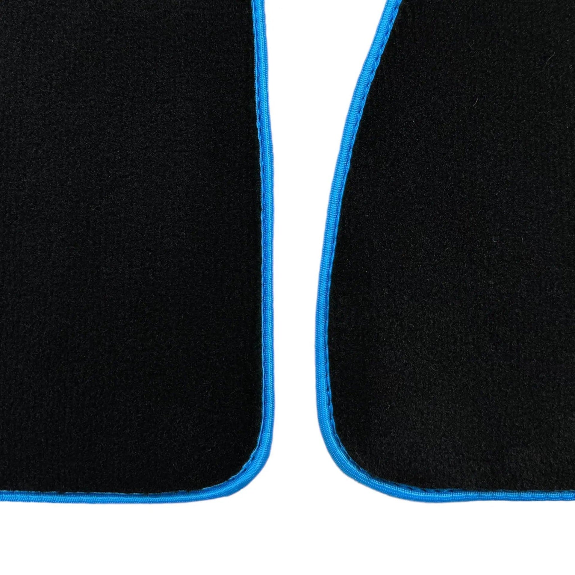 Black Floor Mats For BMW 2 Series F45 | Sky Blue Trim - AutoWin
