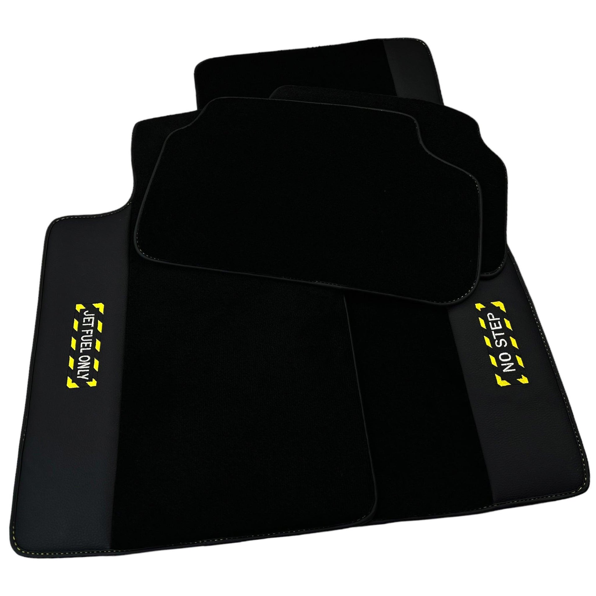 Black Floor Mats For BMW 5 Series F11 | Fighter Jet Edition - AutoWin