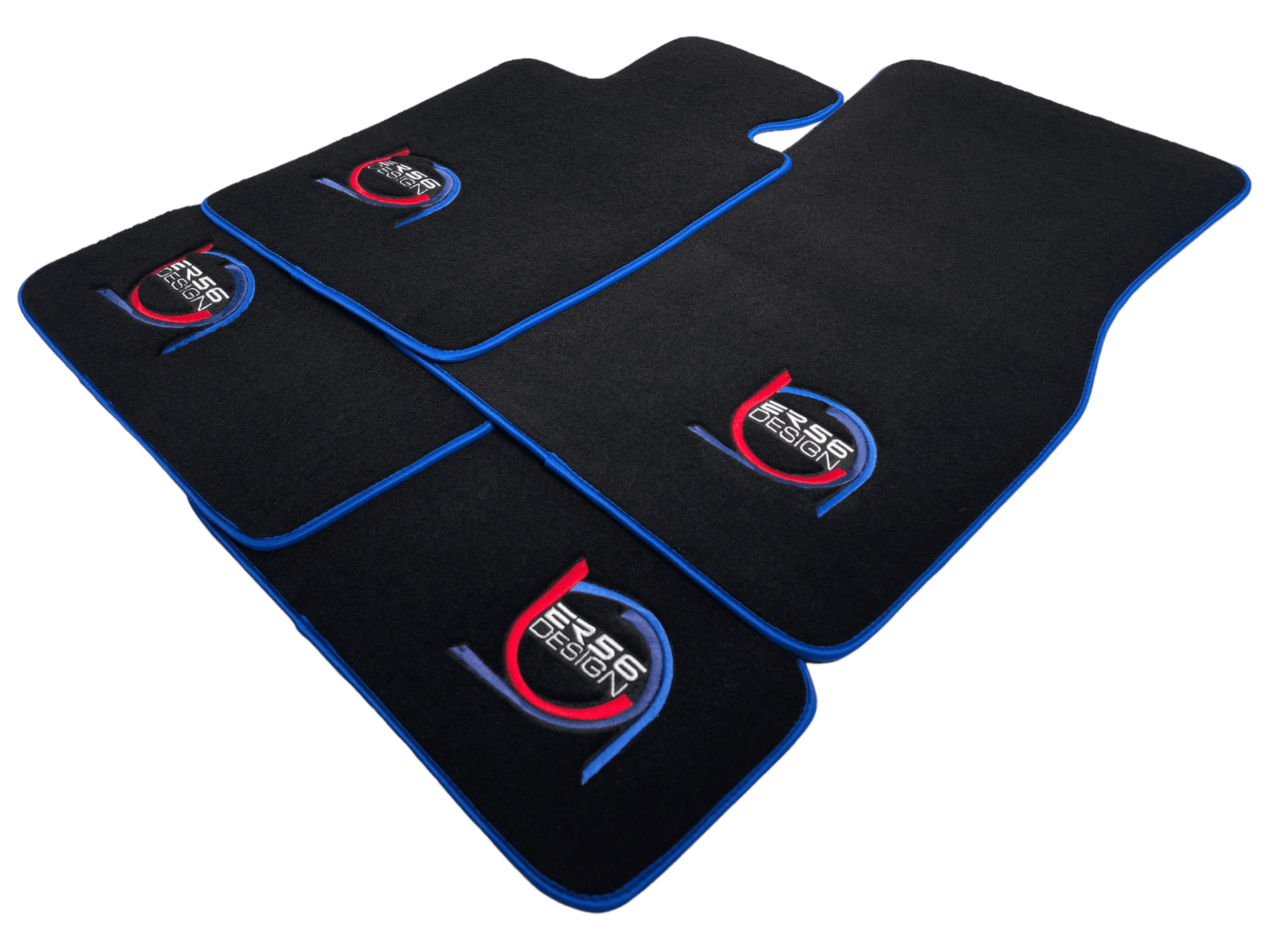 Black Floor Mats For BMW M2 G87 ER56 Design Limited Edition Blue Trim - AutoWin