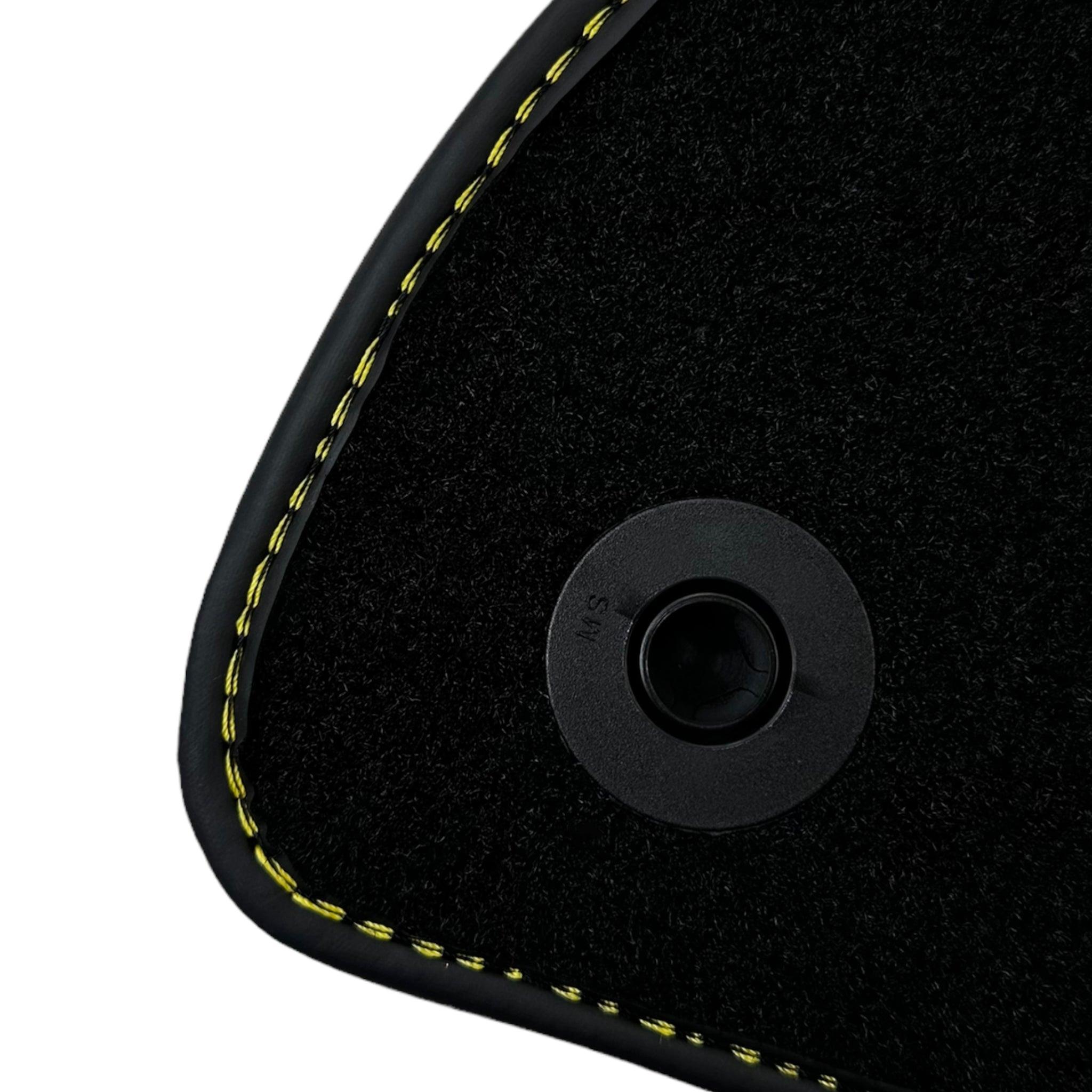 Black Floor Mats For Mercedes Benz GLC-Class X253 SUV (2016-2019) Hybrid | Fighter Jet Edition - AutoWin