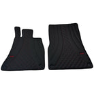 Black Leather Floor Mats For Mercedes Benz E-Class W210 Sedan (1995-2002) | ER56 Design - AutoWin
