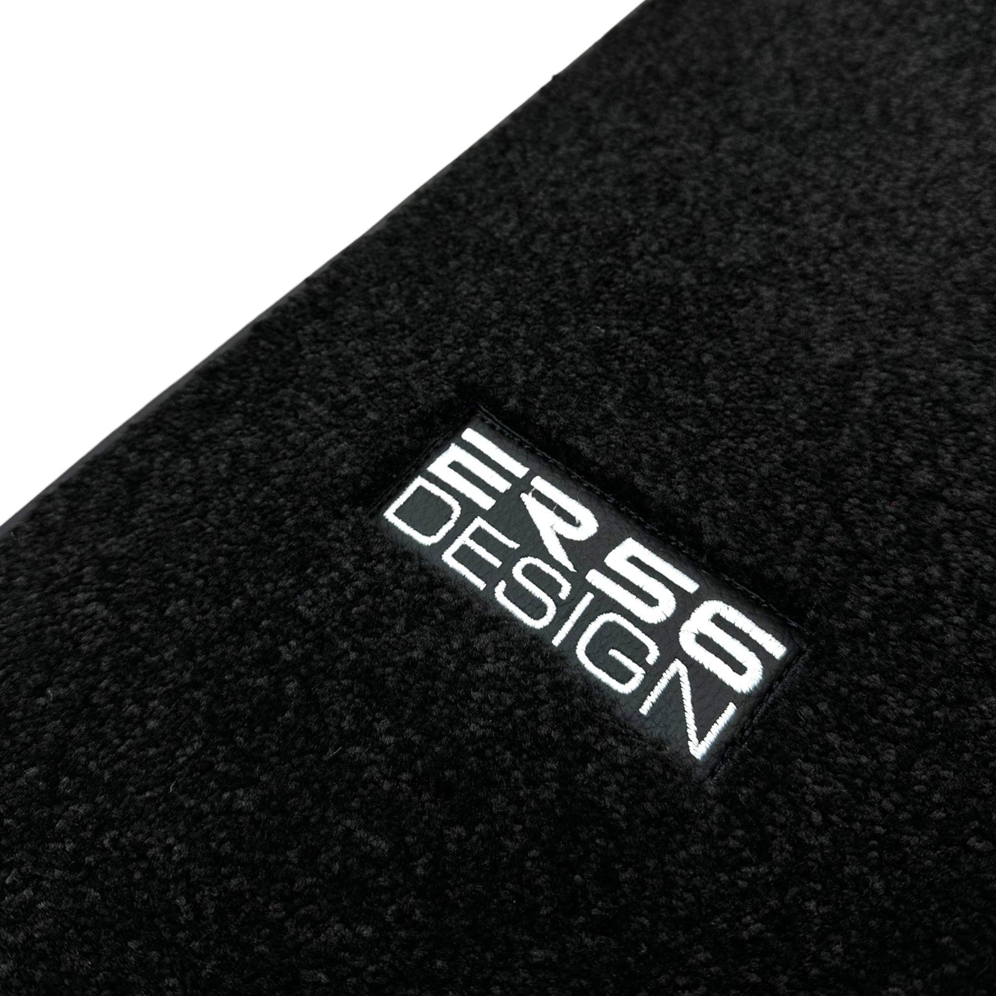 Black Luxury Floor Mats For Mercedes Benz A-Class W177 Hybrid (2019-2023) | ER56 Design - AutoWin