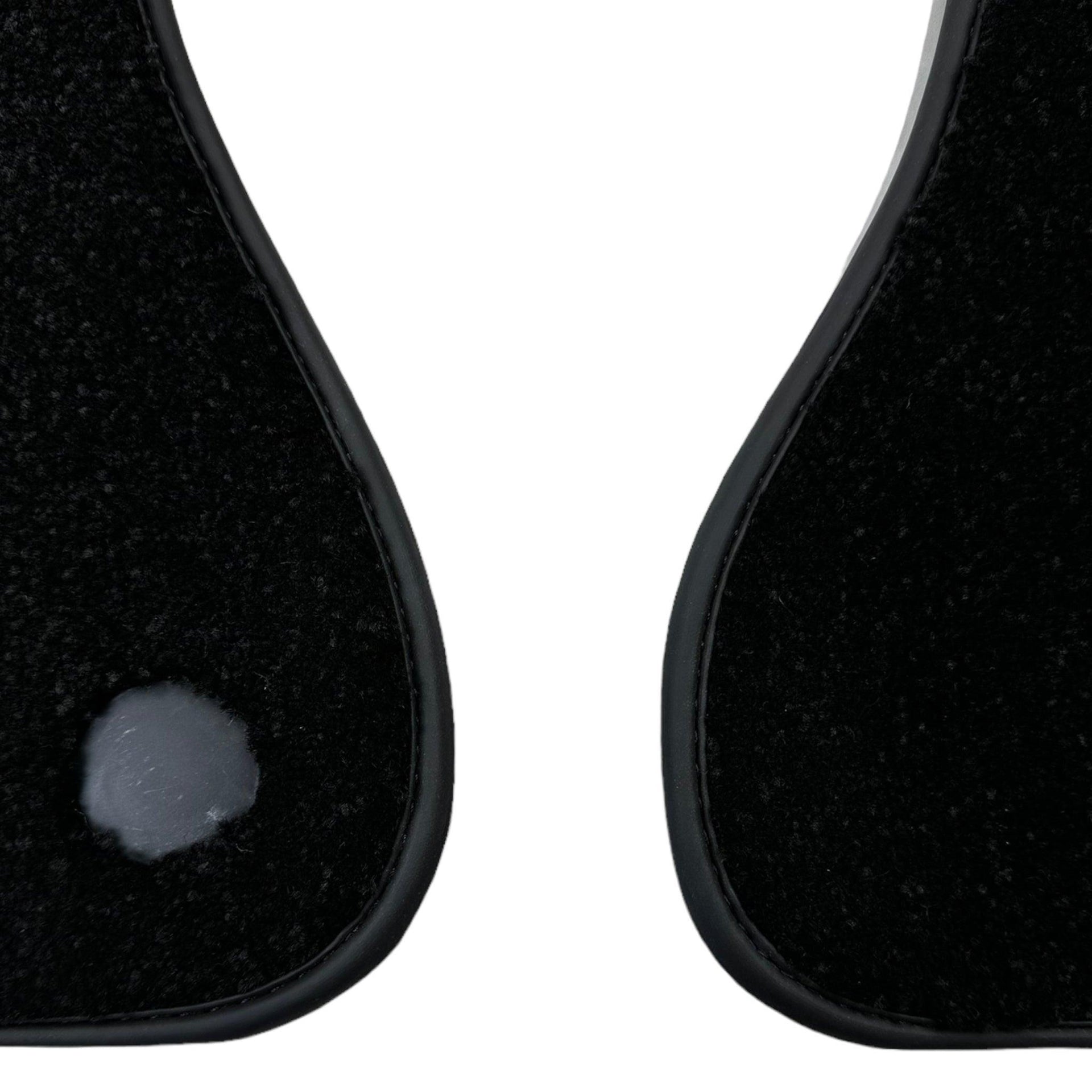 Black Luxury Floor Mats For Mercedes Benz C-Class C205 Coupe (2015-2018) | ER56 Design - AutoWin