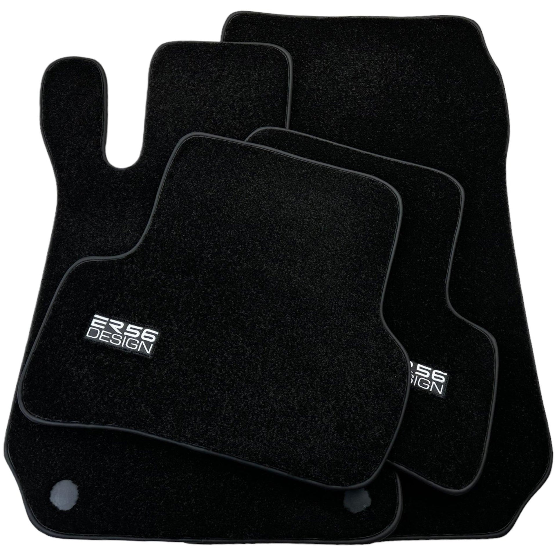 Black Luxury Floor Mats For Mercedes Benz CLC-Class CL203 (2008 - 2011) | ER56 Design - AutoWin