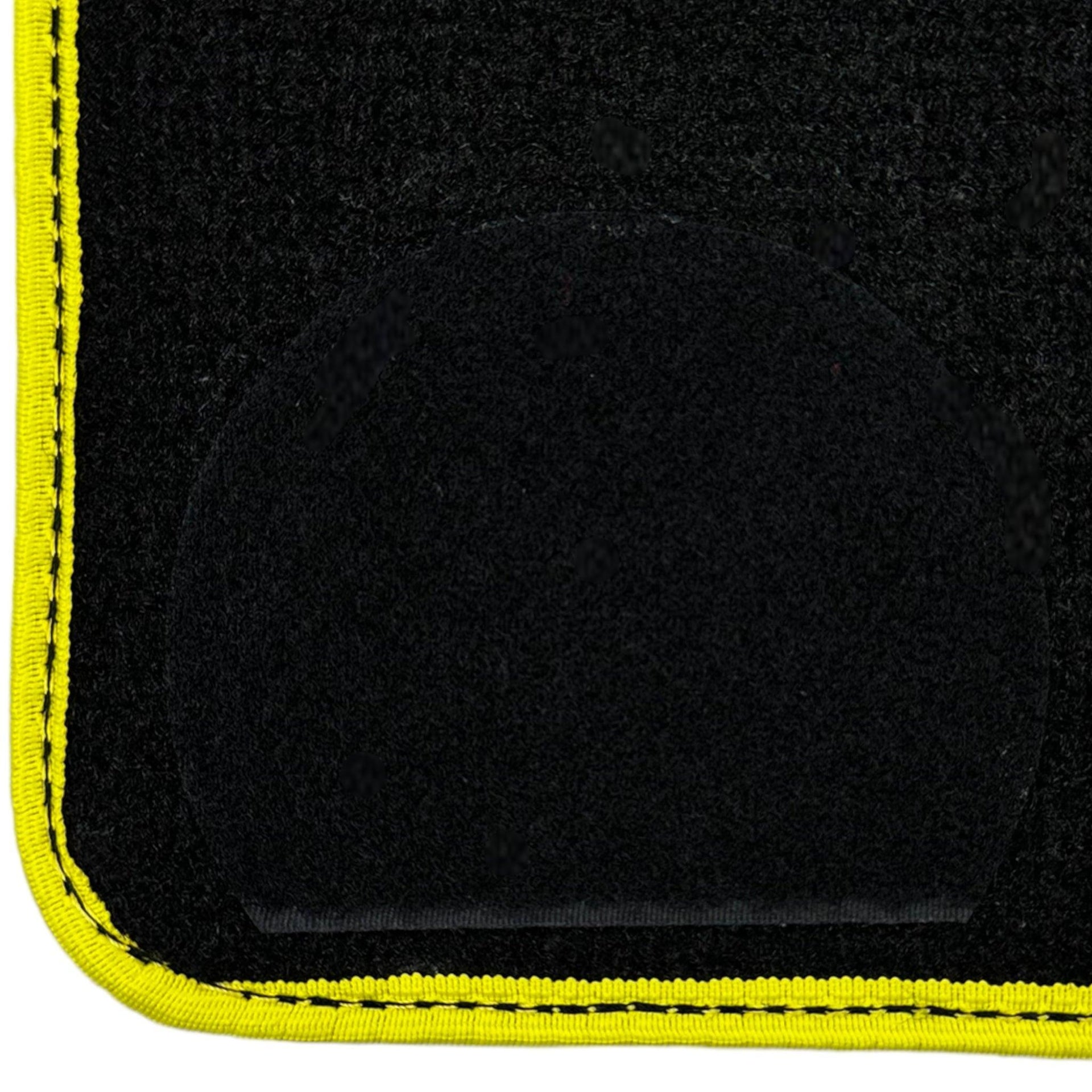 Black Mats For BMW 1 Series E88 Convertible | Yellow Trim - AutoWin