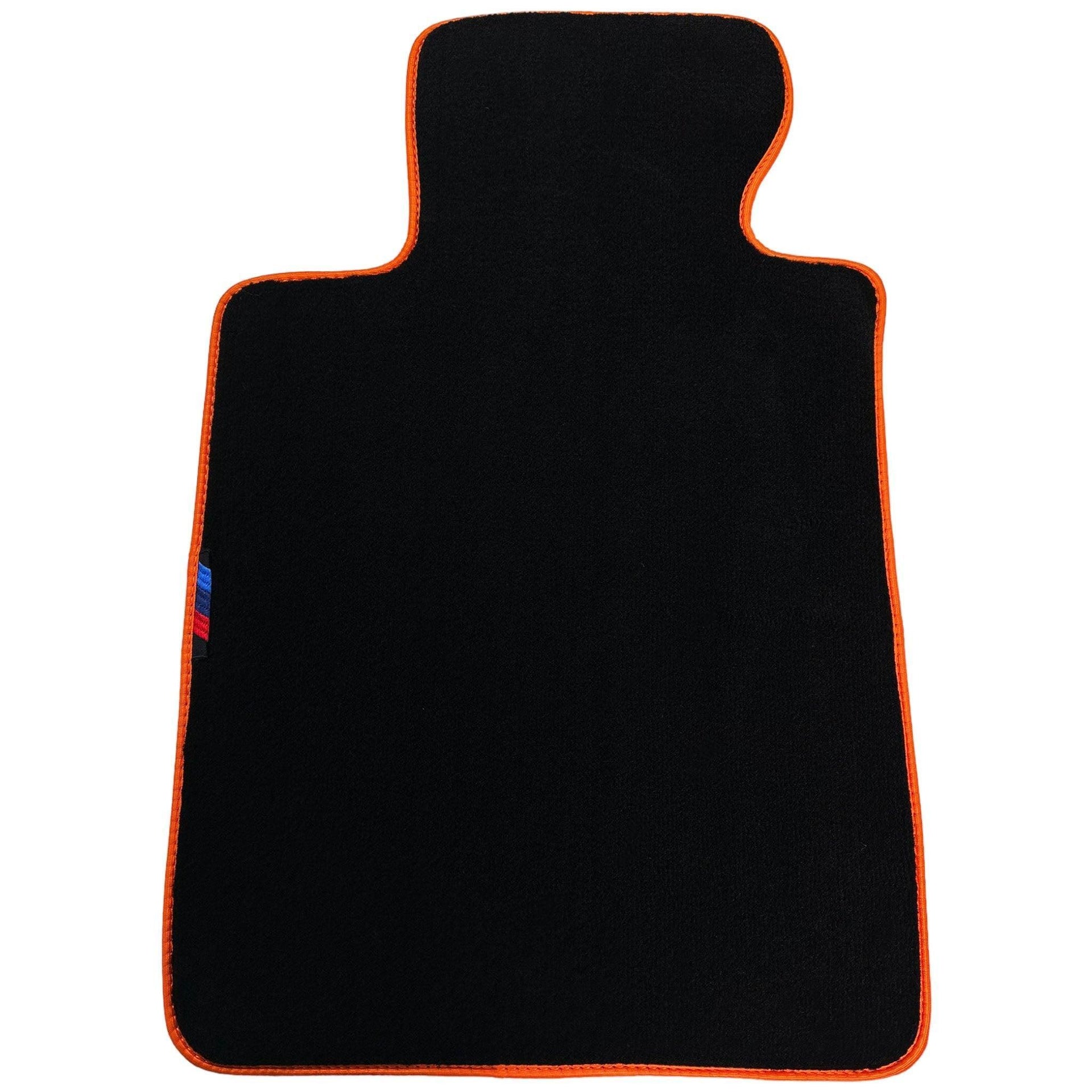 Black Mats For BMW M6 E63 Coupe | Orange Trim - AutoWin