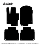 Black Sheepskin Floor Mats For Mercedes Benz GLE-Class V167 Allrounder - 5 Seats (2019-2023) | ER56 Design - AutoWin