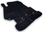 Black Sheepskin Floor Mats For Mercedes Benz GLK-Class X204 (2012-2015) | ER56 Design - AutoWin