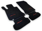 Black Sheepskin Floor Mats For Mercedes Benz GLK-Class X204 (2012-2015) | ER56 Design - AutoWin