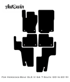Black Sheepskin Floor Mats For Mercedes Benz GLS-Class X166 (2016-2019) | ER56 Design - AutoWin