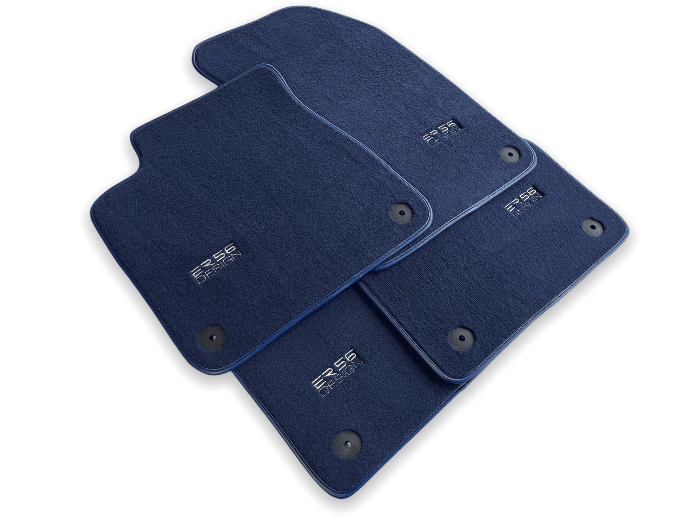 Dark Blue Floor Mats for Audi Q7 4M (2015-2019) | ER56 Design - AutoWin