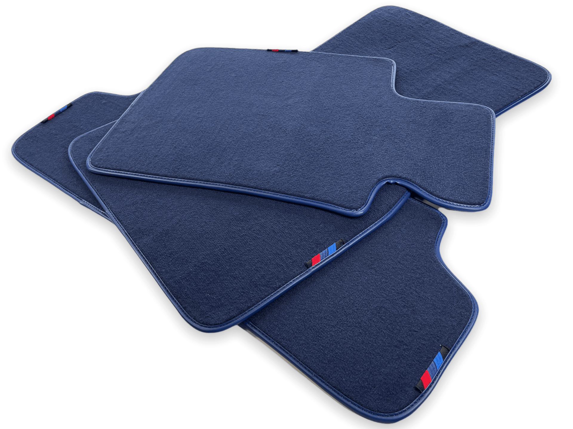 Dark Blue Floor Mats For BMW 3 Series F30 LCI With M Package - AutoWin
