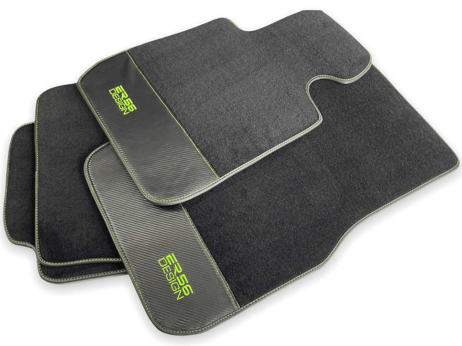Floor Mats For BMW 3 Series E30 4-doors Sedan Carbon Leather Er56 Design - AutoWin