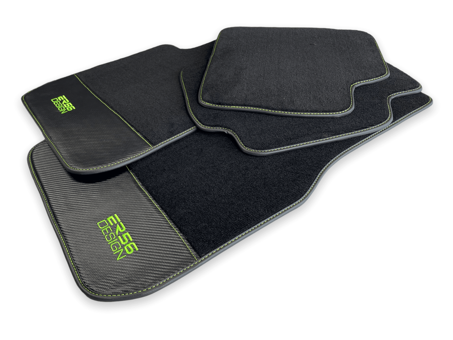 Floor Mats For BMW 8 Series G14 Carbon Leather Er56 Design - AutoWin