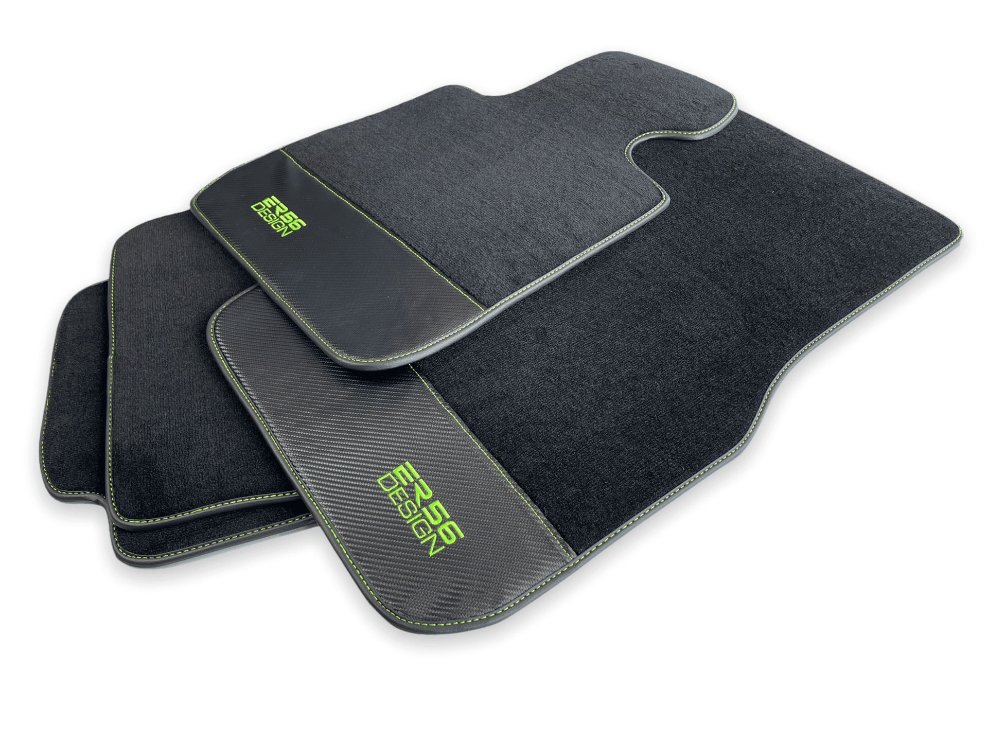 Floor Mats For BMW M3 E30 Carbon Leather Er56 Design - AutoWin