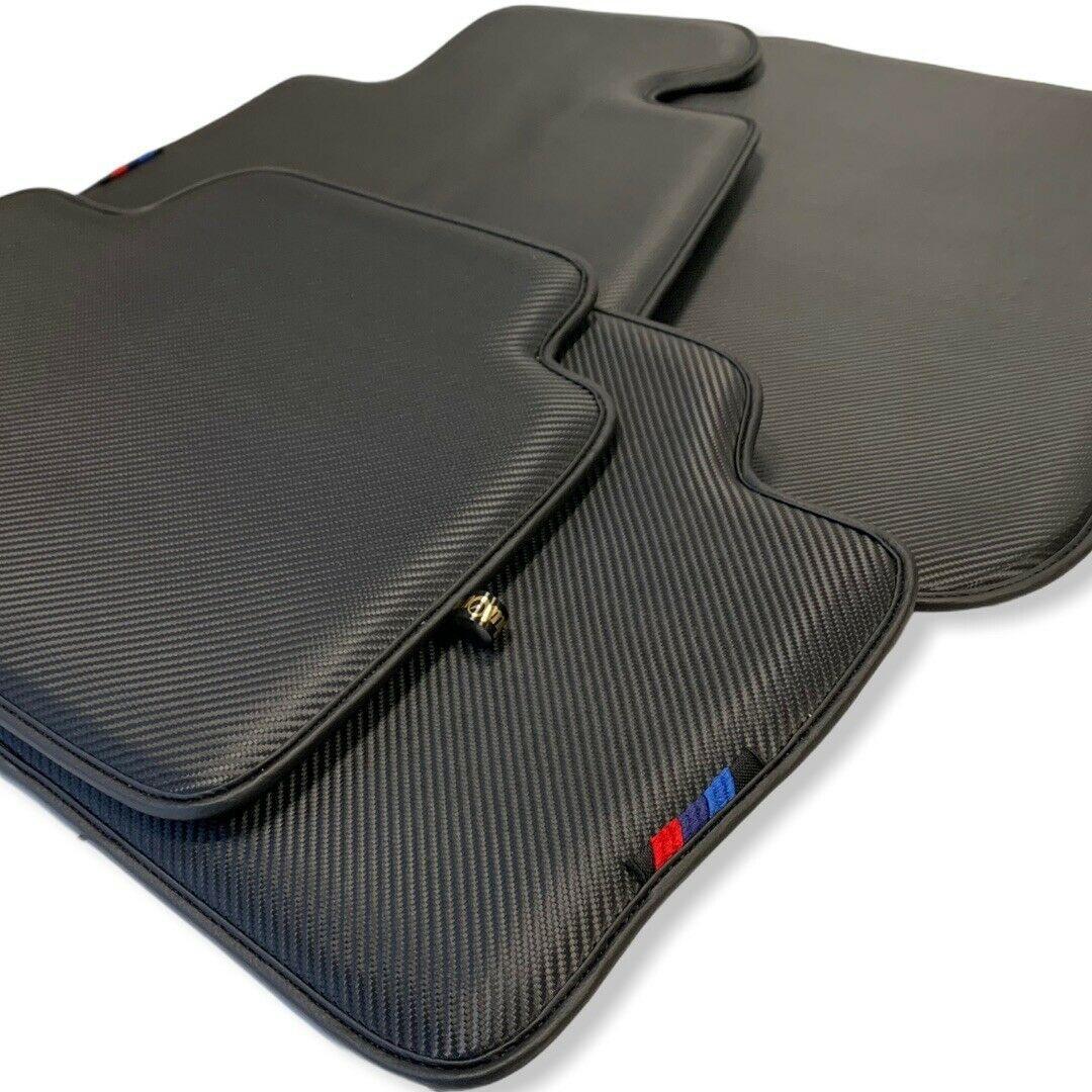 Floor Mats For BMW M6 E64 Convertible Autowin Brand Carbon Fiber Leather - AutoWin