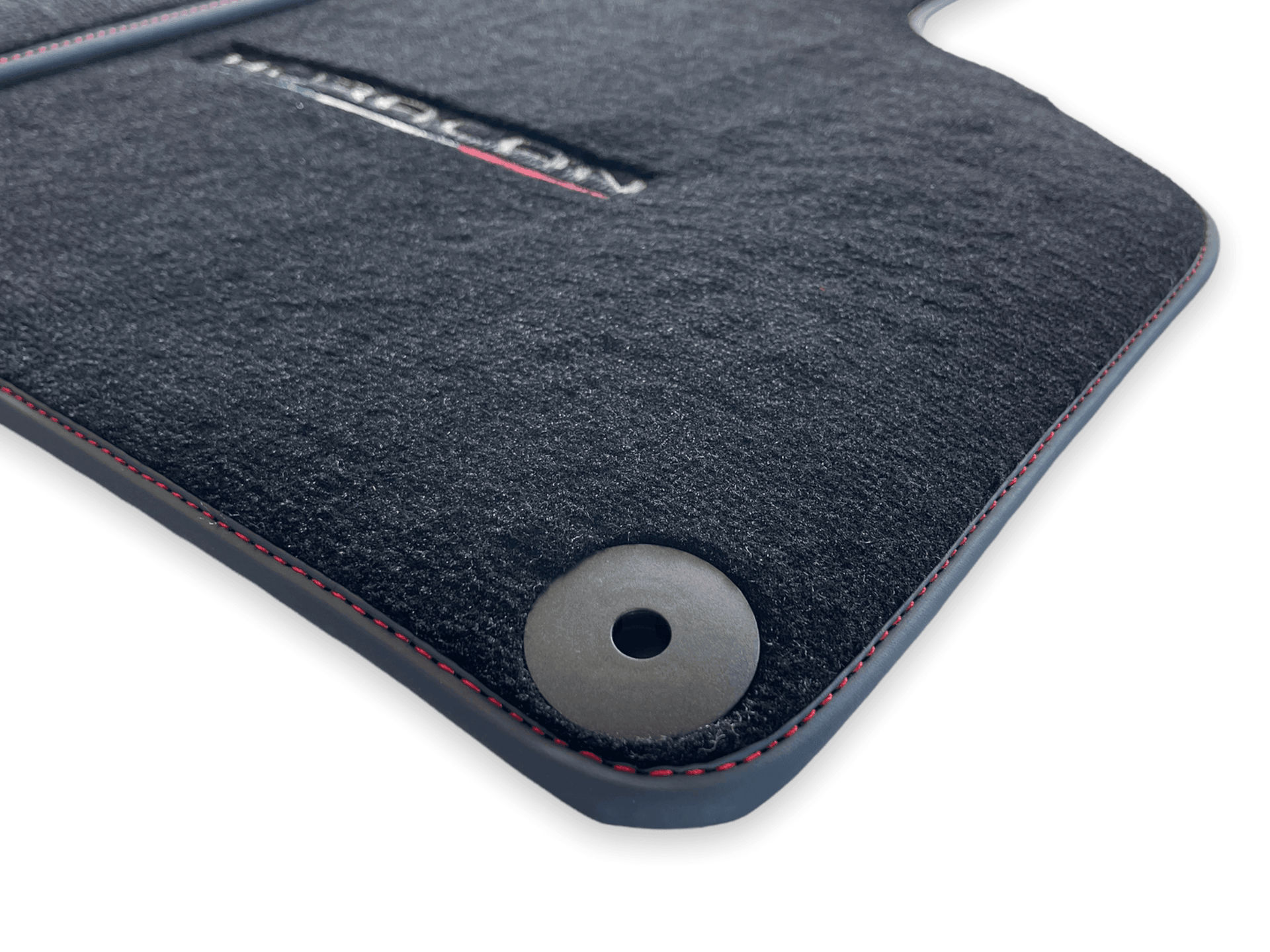 Floor Mats for Lamborghini Huracan With Italian Flag Red Stitch - AutoWin