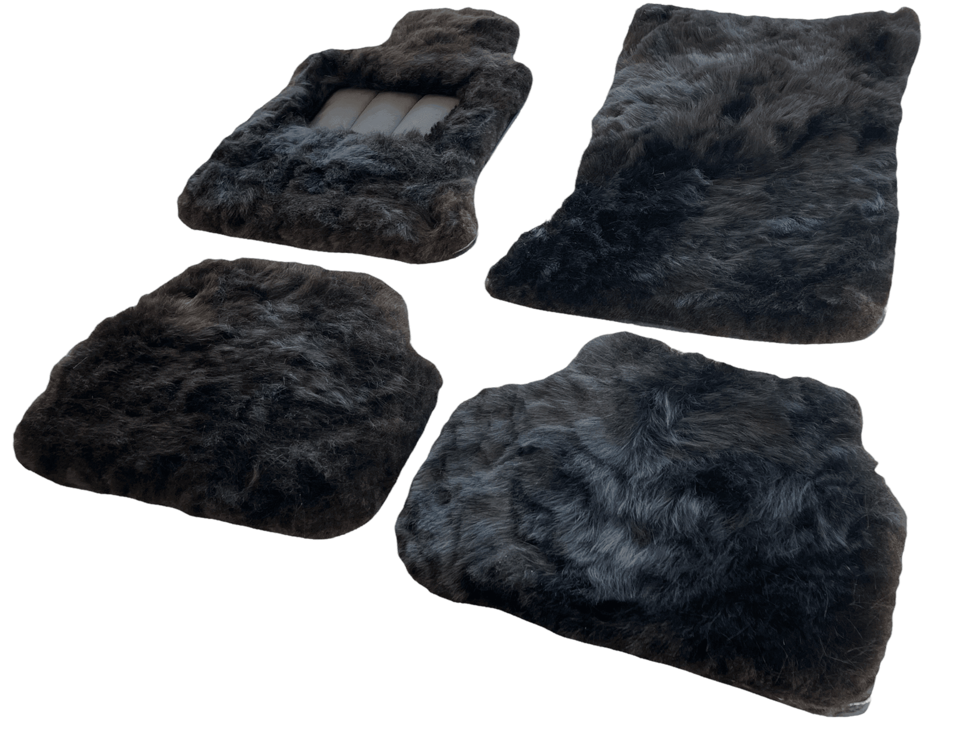 Genuine Sheepskin Floor Mats Rolls Royce Shadow 1965-1977 Er56 Design Brand - AutoWin