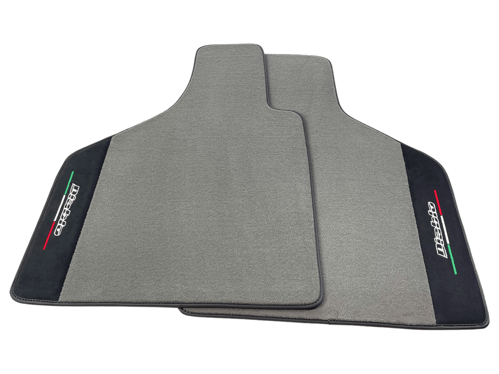 Gray Floor Mats Lamborghini Diablo 1990-2001 Alcantara Leather - AutoWin