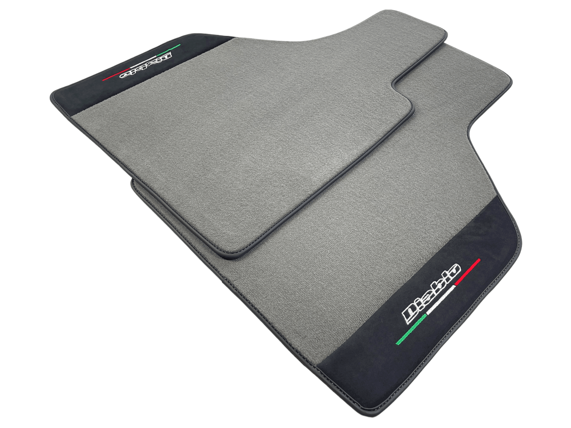 Gray Floor Mats Lamborghini Diablo 1990-2001 Alcantara Leather - AutoWin