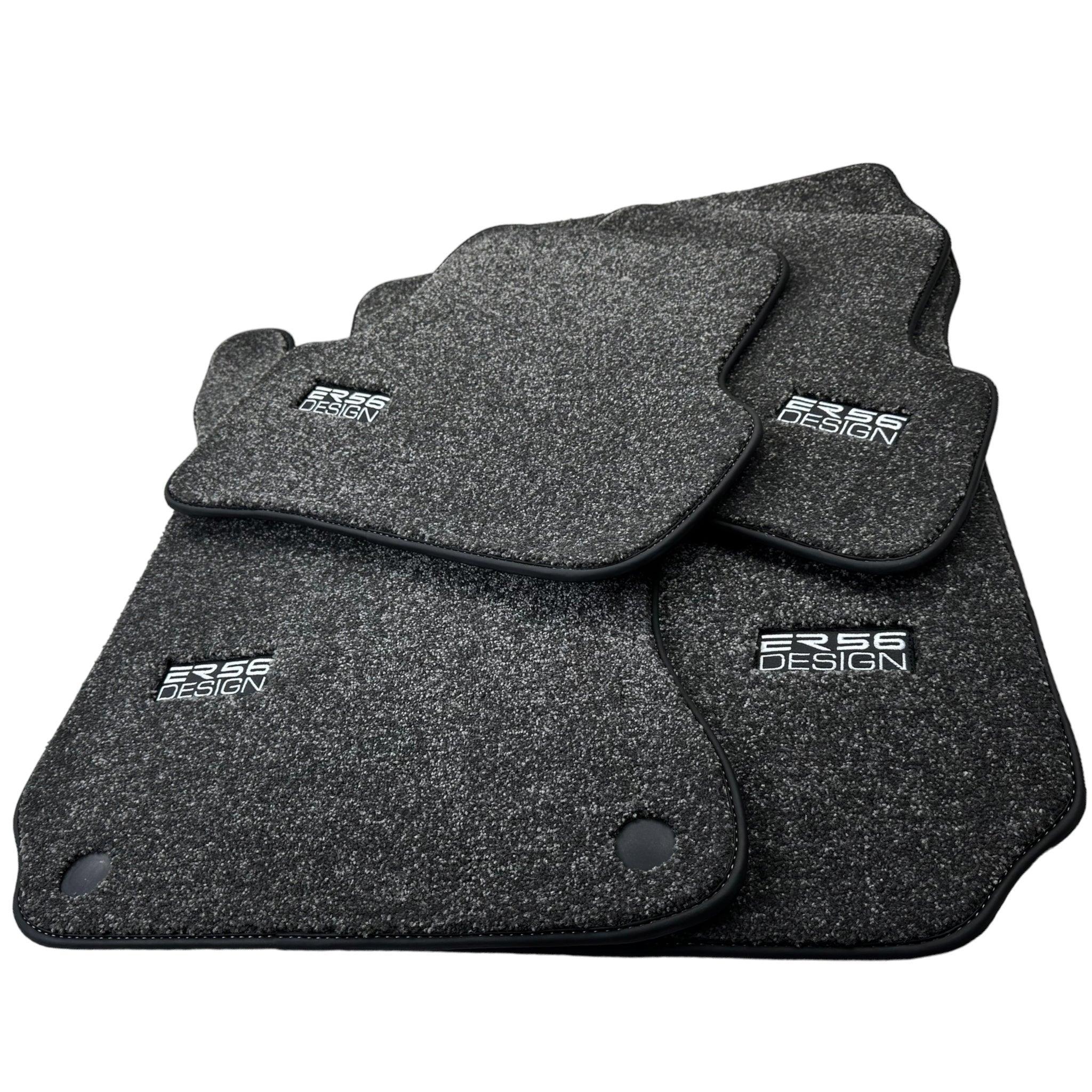Gray Luxury Floor Mats For Mercedes Benz C-Class W205 Sedan Facelift (2018-2021) | ER56 Design - AutoWin