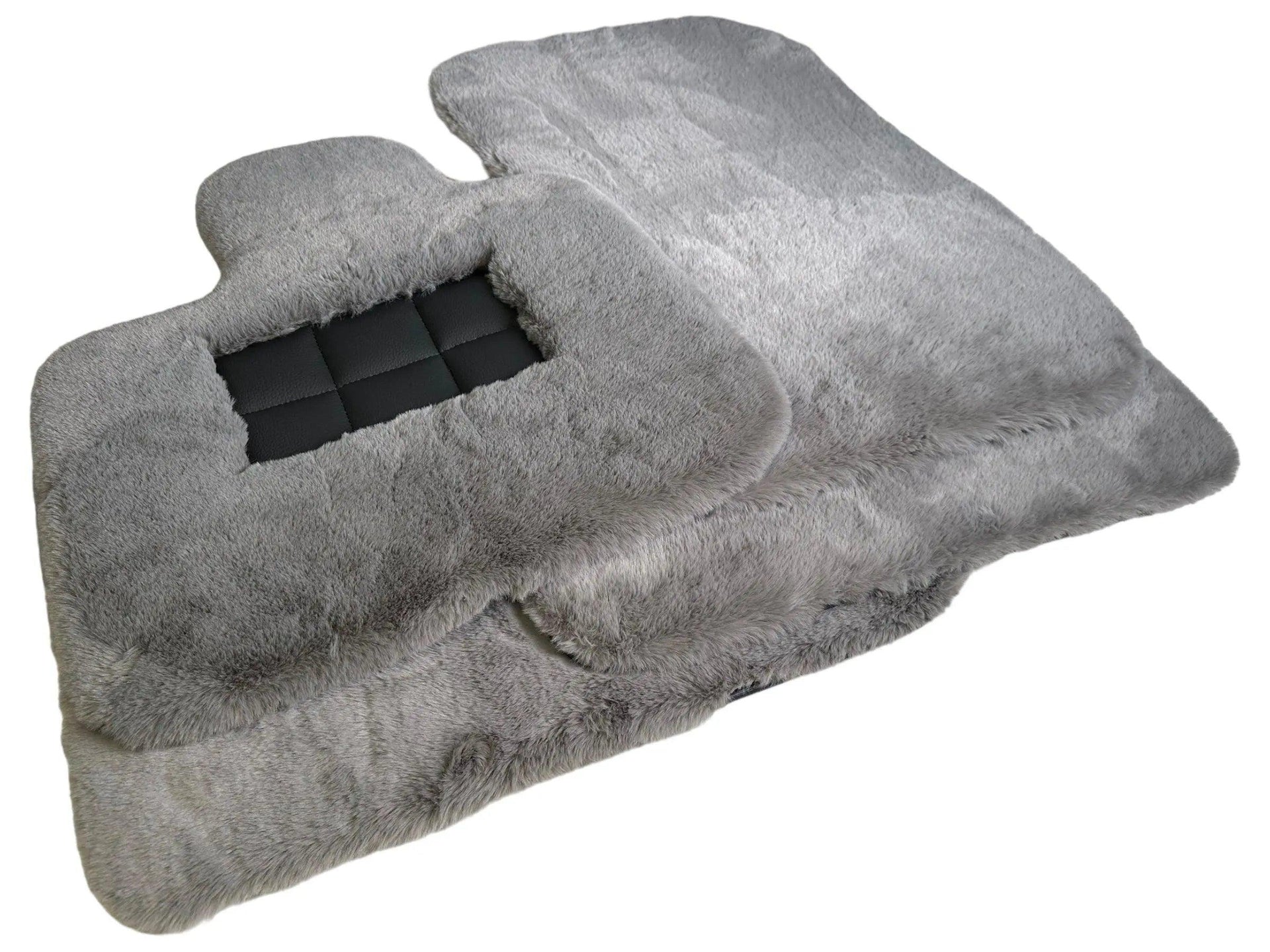 Gray Sheepskin Floor Mats For Bentley Mulsanne (2010-2020) Er56 Design Brand - AutoWin