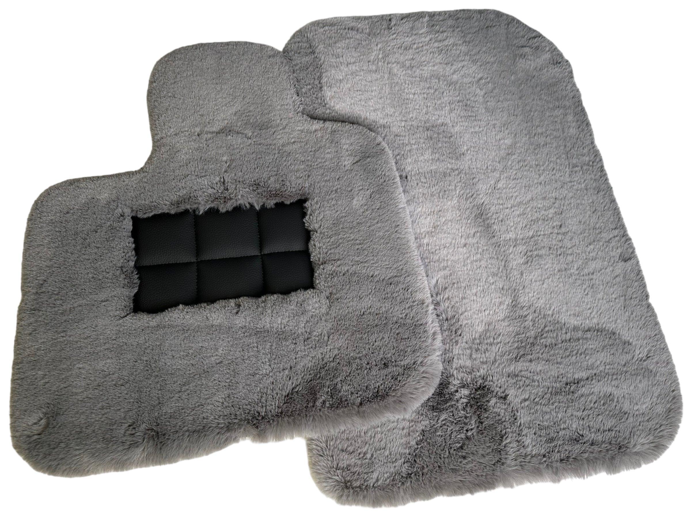 Gray Sheepskin Floor Mats For Rolls Royce Cullinan Rr31 2018-2023 Er56 Design Brand - AutoWin