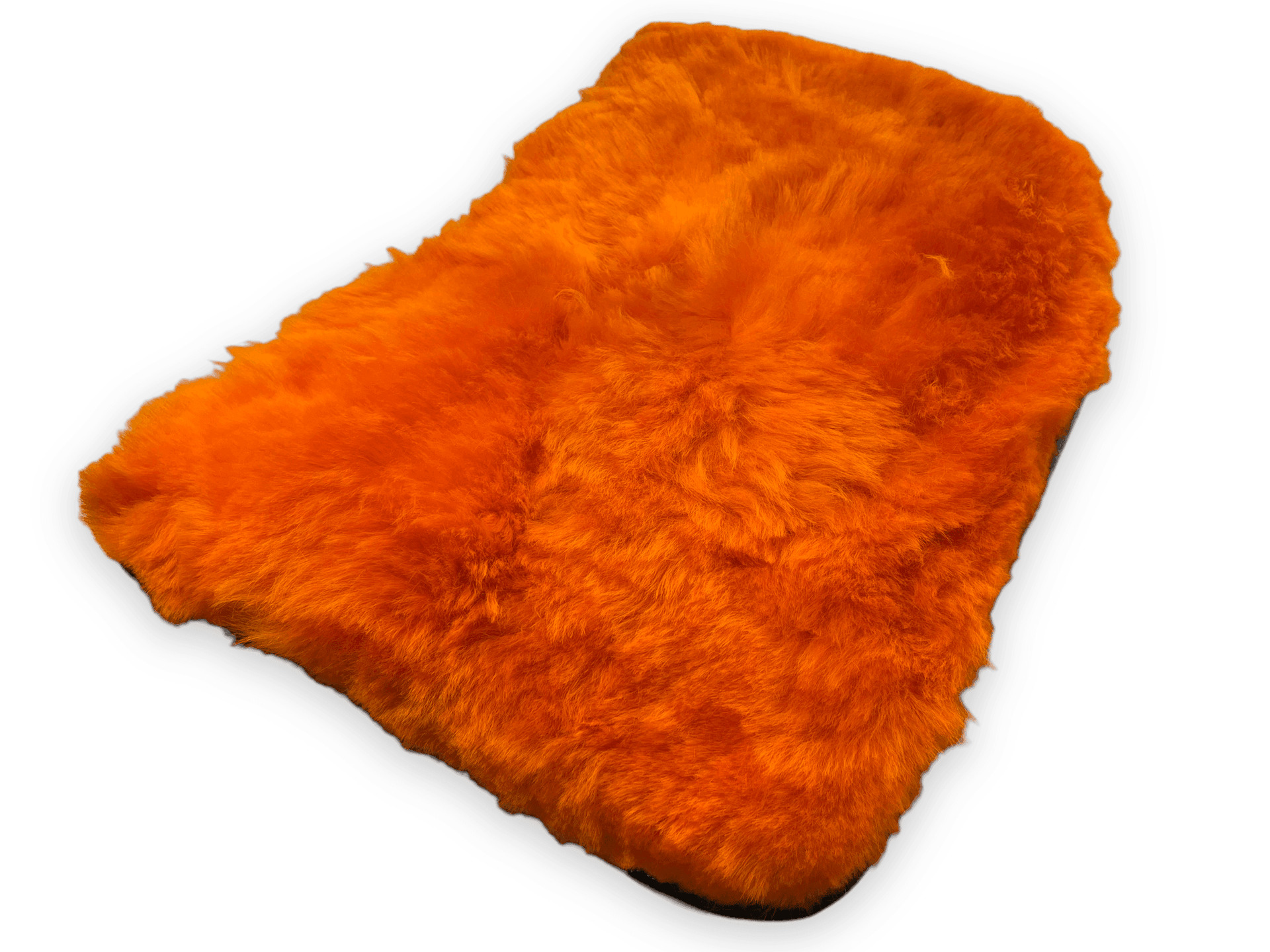 Orange Sheepskin Floor Mats For Rolls Royce Dawn Rr6 2016-2023 Er56 Design Brand - AutoWin