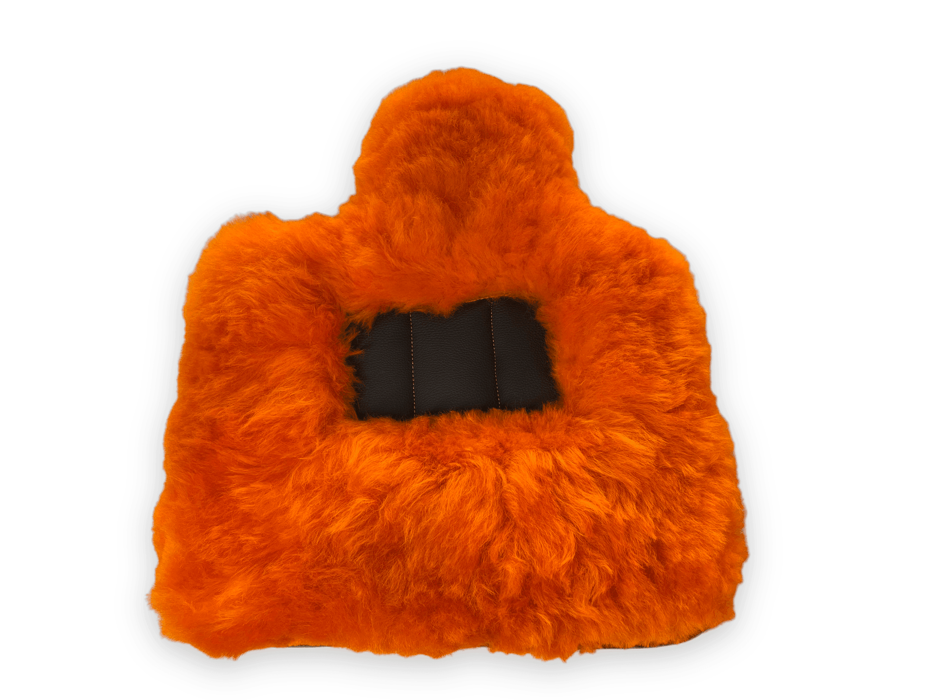 Orange Sheepskin Floor Mats For Rolls Royce Wraith 2013–2023 Er56 Design - AutoWin