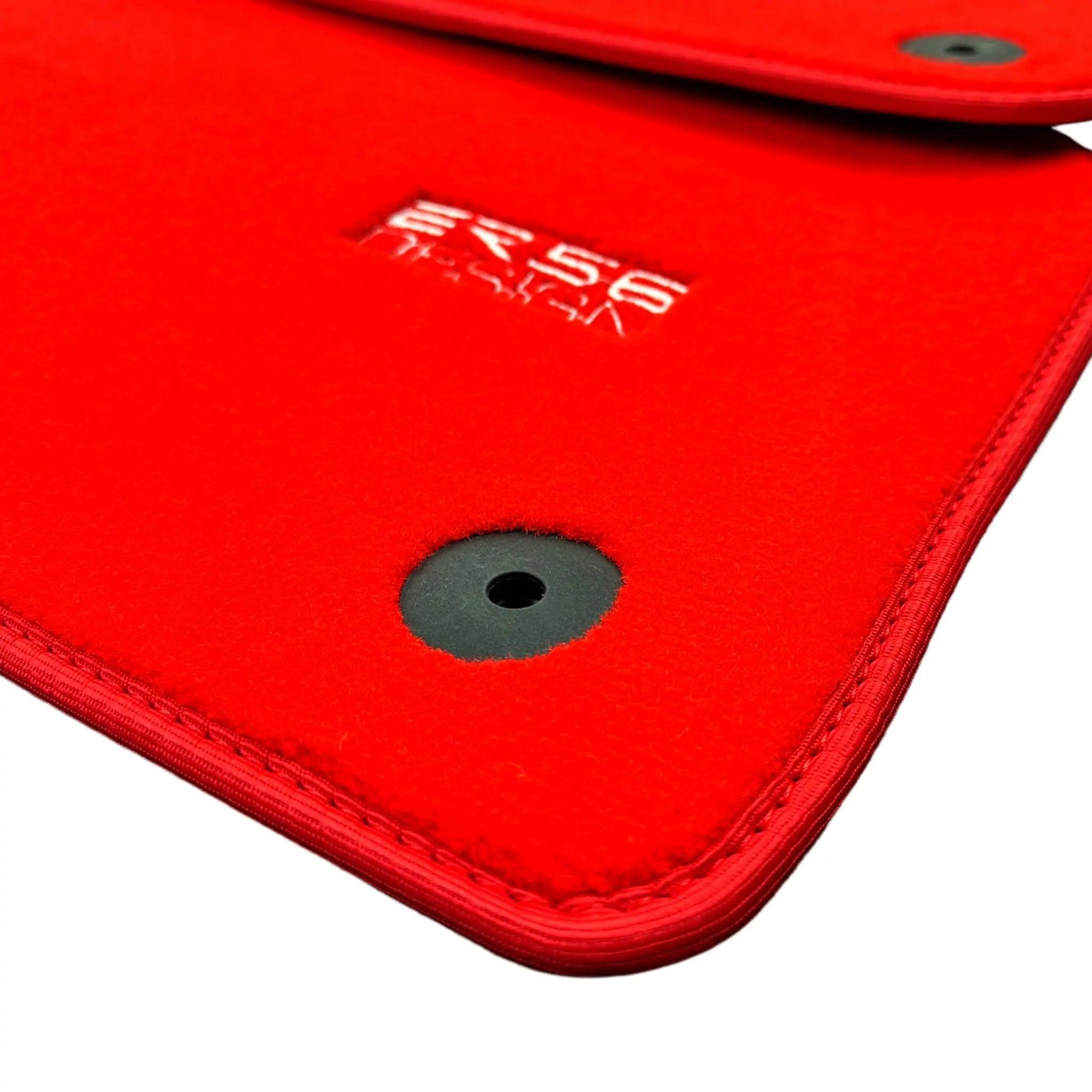 Red Floor Mats for Audi A4 - B9 Avant (2018-2019) | ER56 Design - AutoWin