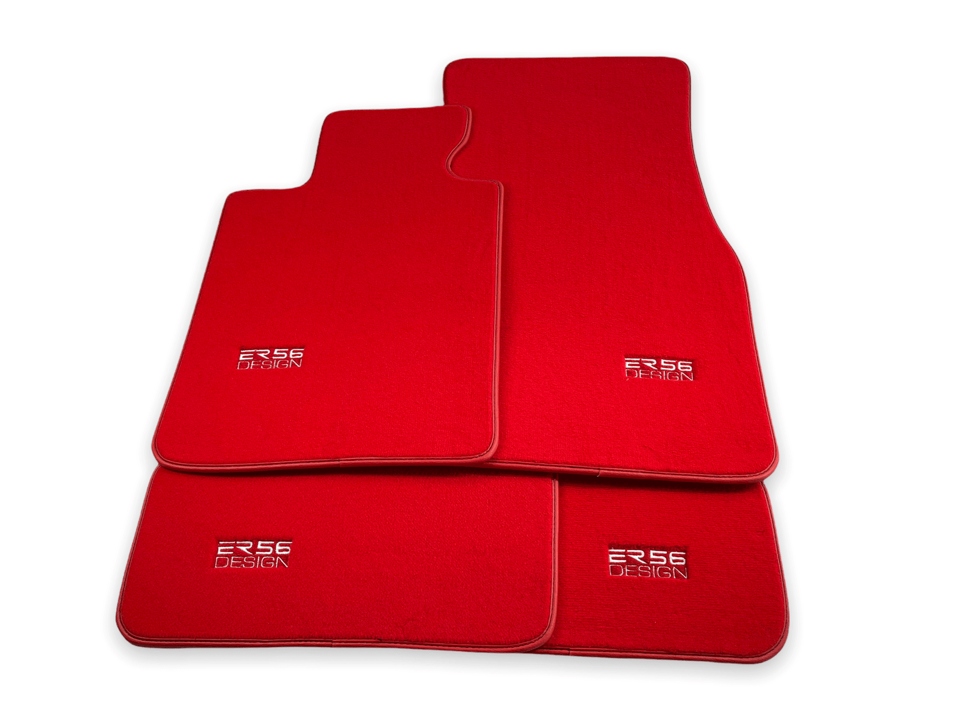 Red Floor Mats For BMW 1 Series F20 - ER56 Design Brand - AutoWin
