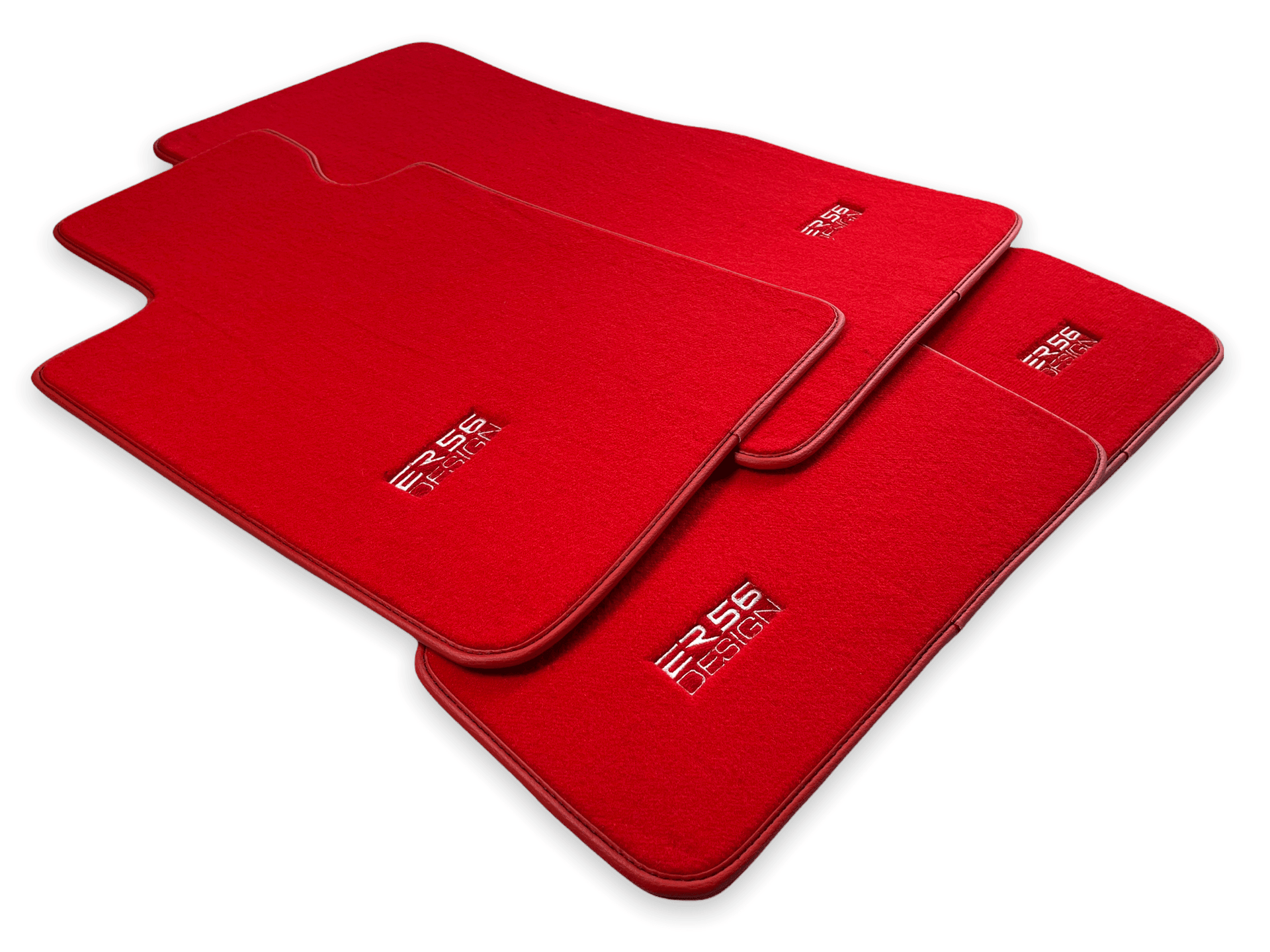 Red Floor Mats For BMW M3 F80 Series - ER56 Design Brand - AutoWin