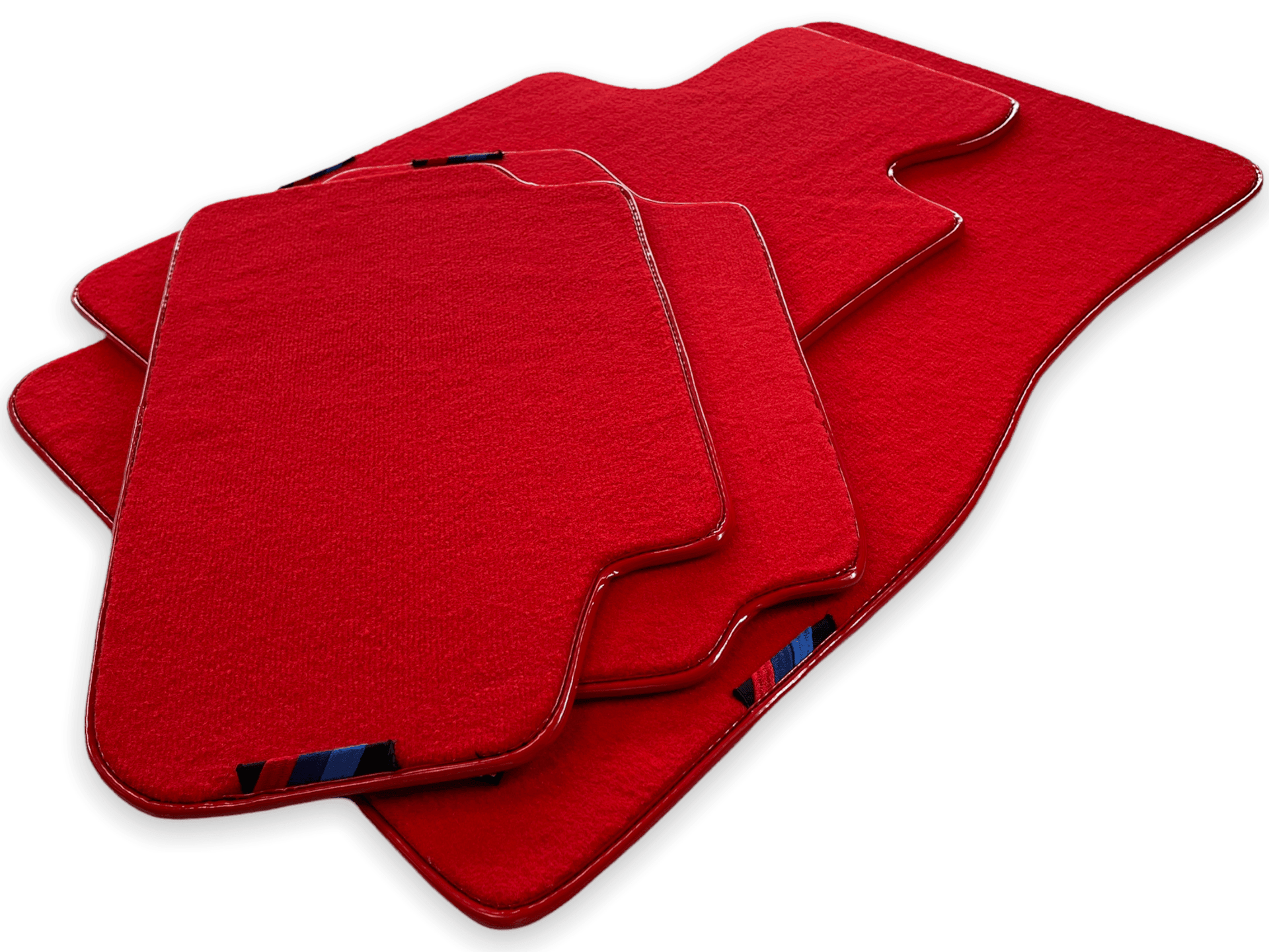 Red Floor Mats For BMW X6 Series E71 With M Package AutoWin Brand - AutoWin