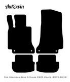 Red Floor Mats For Mercedes Benz C-Class C205 Coupe (2015-2018) | Limited Edition - AutoWin