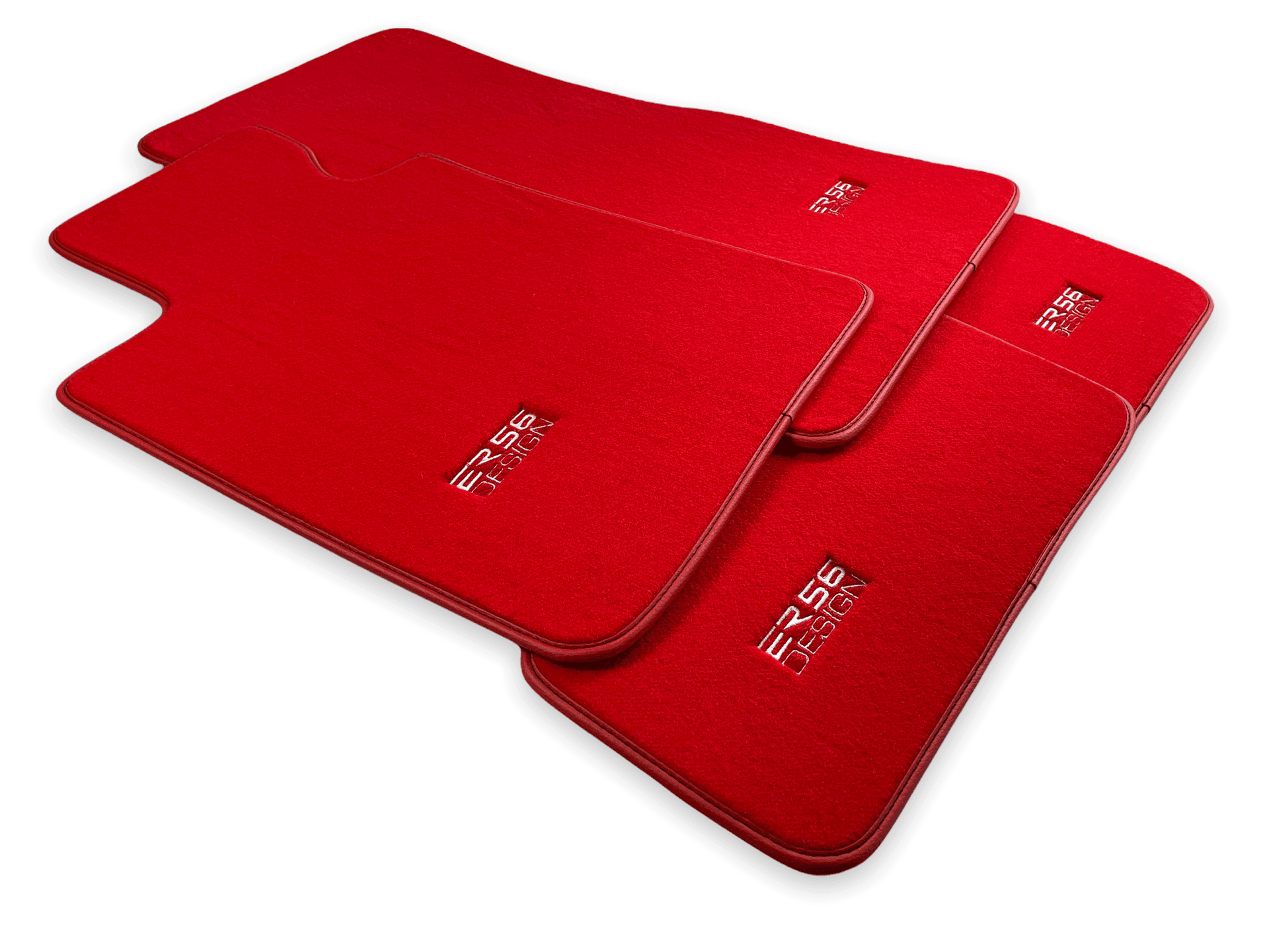 Red Mats For BMW 7 Series E32 - ER56 Design Brand - AutoWin
