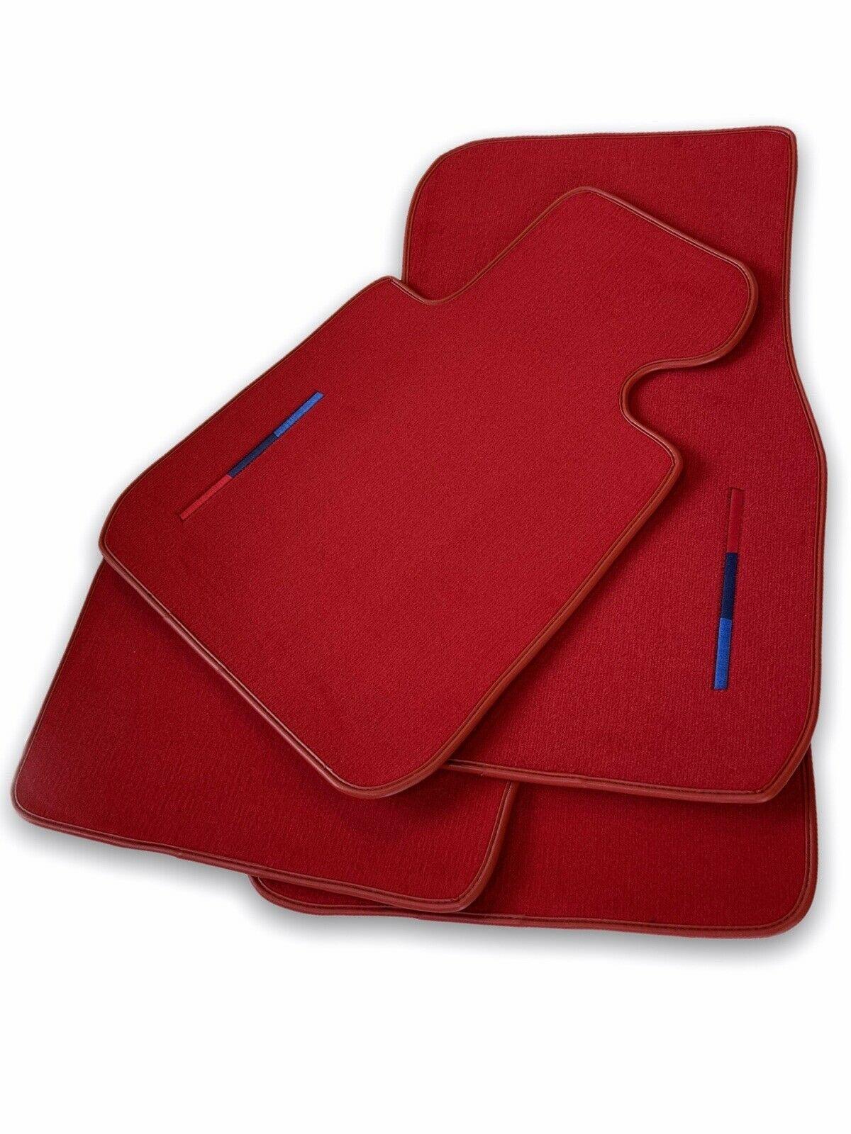 Red Mats For BMW 7 Series E38 Long With M Package - AutoWin