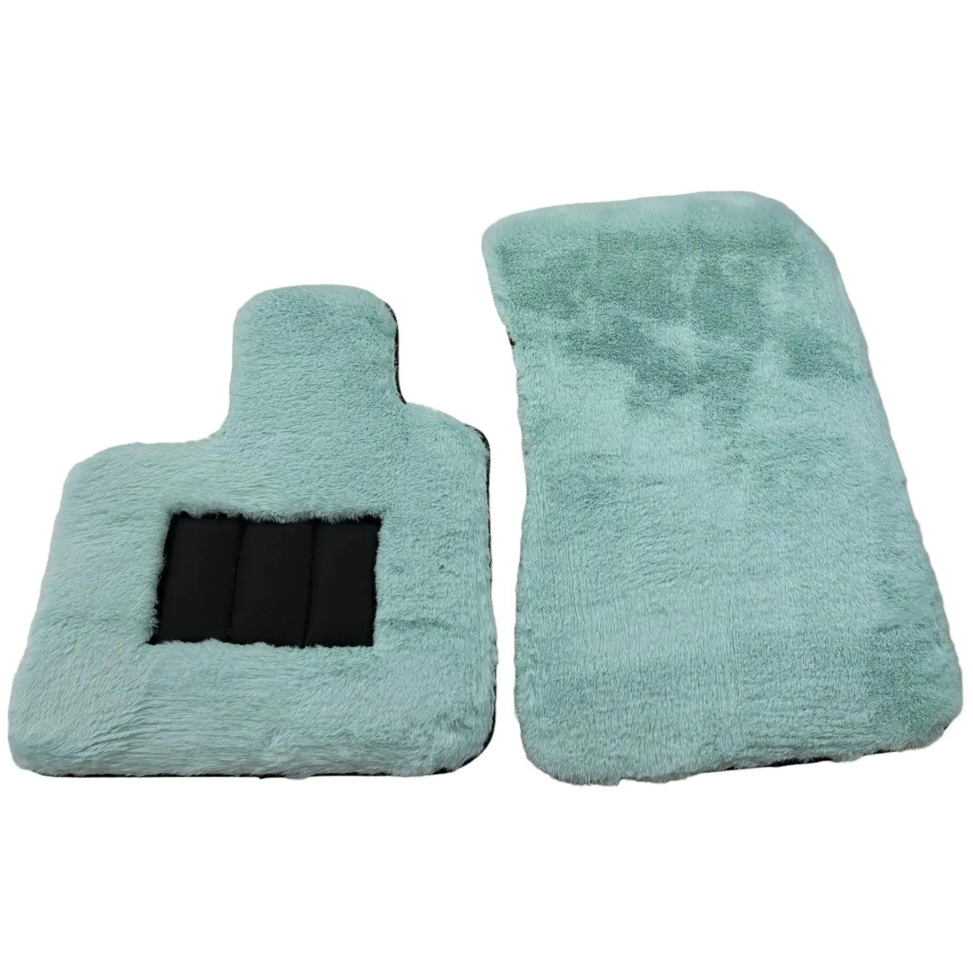 Tiffany Blue Sheepskin Floor Mats For Bentley Flying Spur (2013-2019) Er56 Design Brand - AutoWin