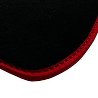 Black Floor Mats Red Trim for Pontiac FireBird (1970-1981) Trans Am - AutoWin