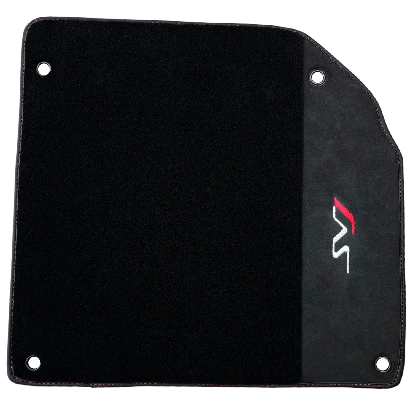 Black Floor Mats for Lamborghini Aventador SVJ with Alcantara Leather - AutoWin