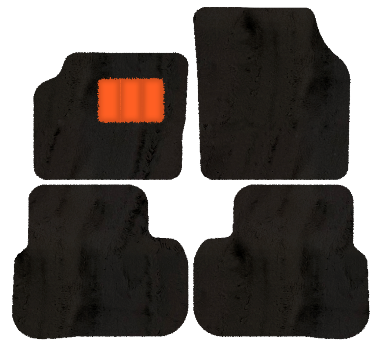 Customizable Leather Floor Mats with Triangle Pattern for Land Rover Discovery Sport (2015-2019) - AutoWin