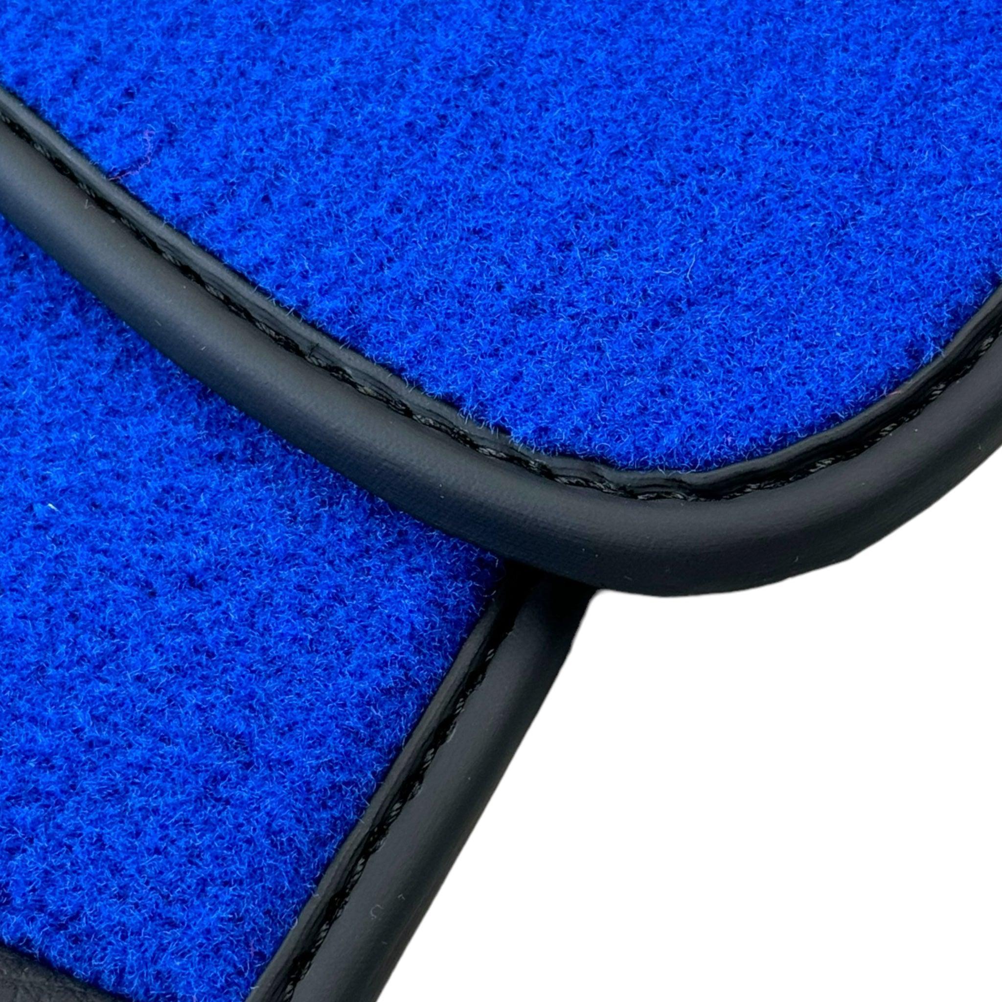 Blue Floor Mats for Ferrari 296 GTS (2022-2024) with Leather - AutoWin