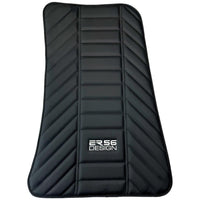 Black Leather Floor Mats for Rolls Royce Black Badge Wraith ER56 Design - AutoWin