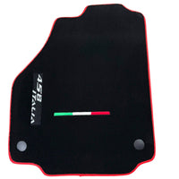 Floor Mats for Ferrari 458 Italia (2009-2015) with Red Trim - AutoWin