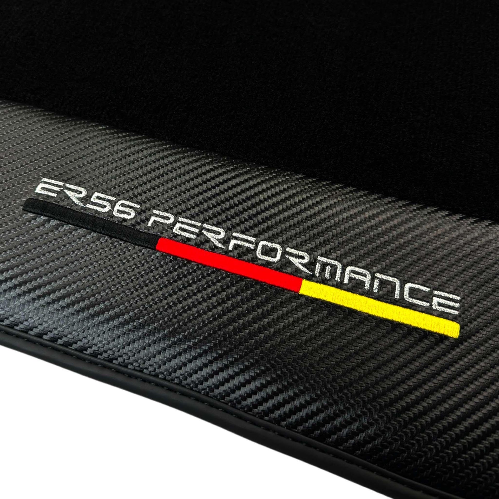 Black Floor Mats for Porsche Panamera (2009-2016) with Carbon | ER56 Performance - AutoWin