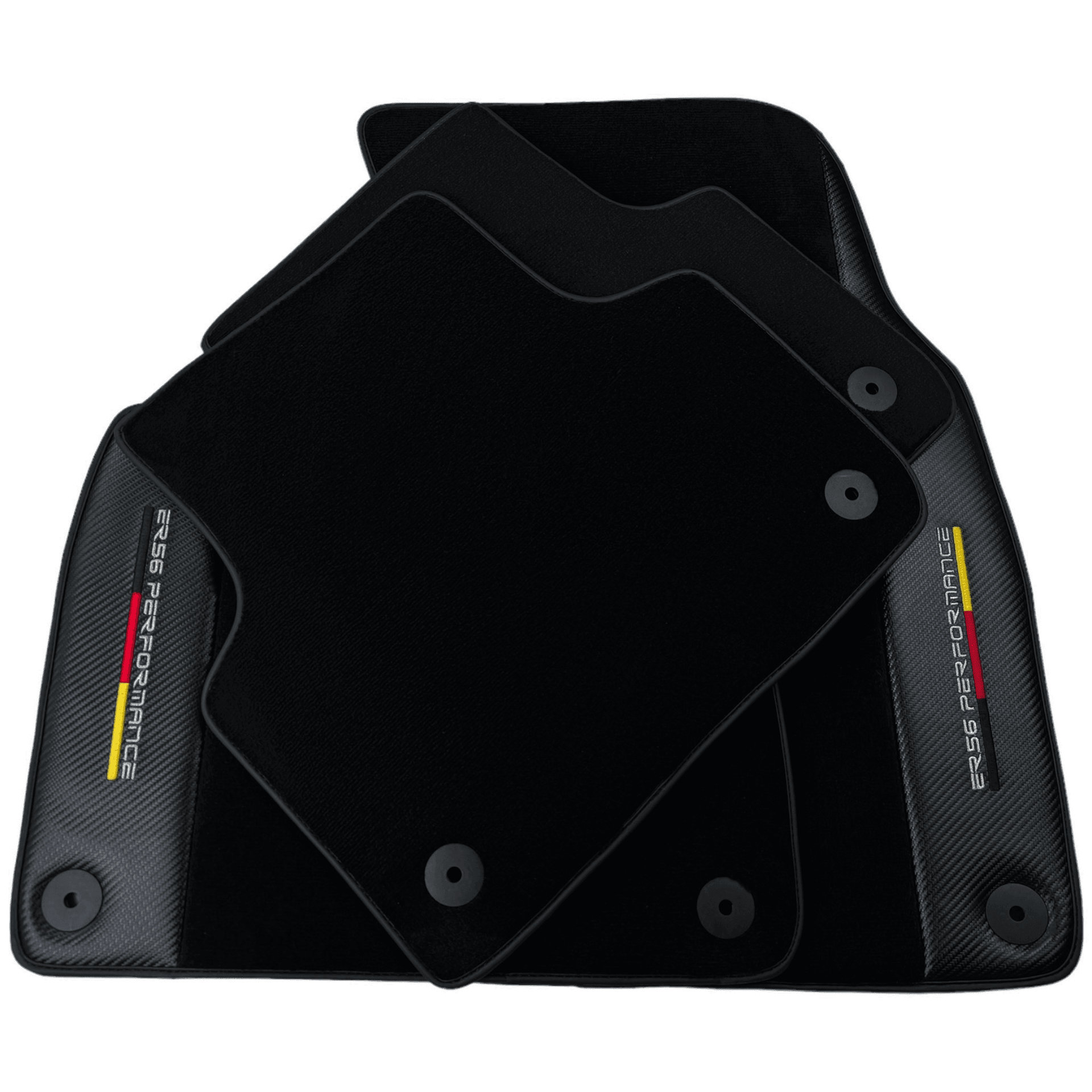 Black Floor Mats for Porsche Panamera (2009-2016) with Carbon | ER56 Performance - AutoWin