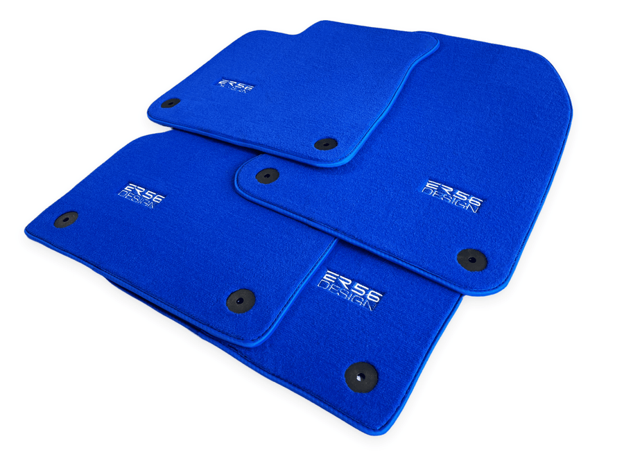 Blue Floor Mats for Audi A1 5-door Hatchback 2010-2018 | ER56 Design - AutoWin