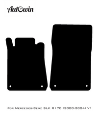 Beige Floor Mats For Mercedes-Benz SLK R170 (2000-2004) - AutoWin