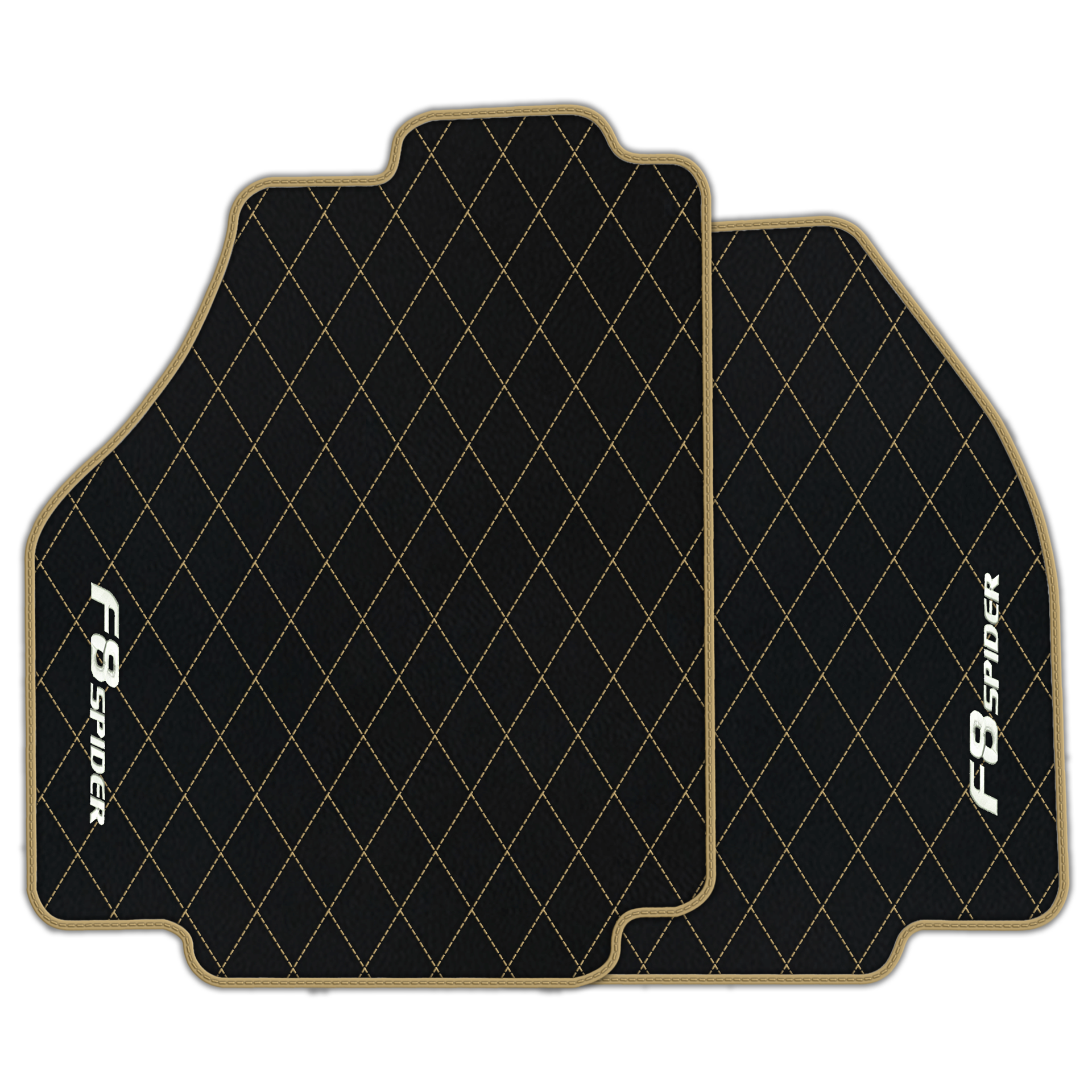 Premium Black Leather Floor Mats for Ferrari 456 (1992-2003)